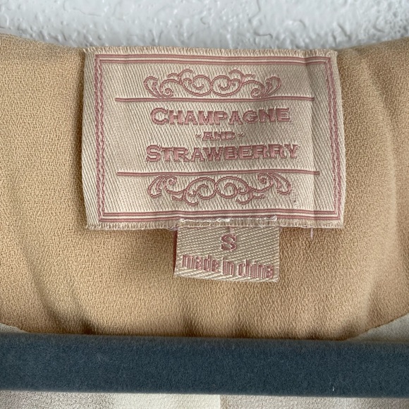 Champagne & Strawberry EMBROIDERED RUFFLE JACKET - Picture 10 of 16